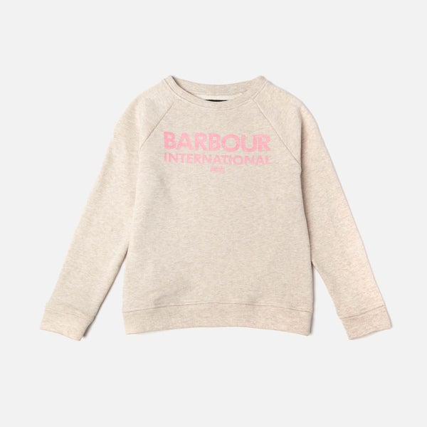 Barbour International Girls' Knockhill Overlayer Sweatshirt - Oatmeal Marl