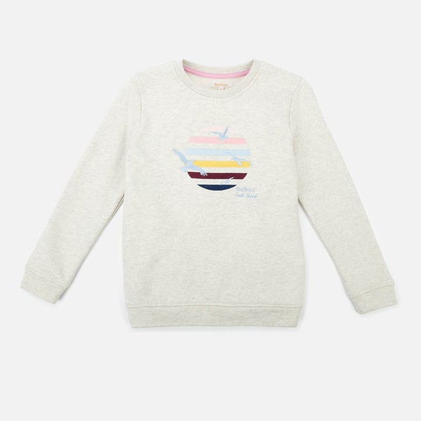 Barbour Heritage Girls' Tern Overlayer Sweatshirt - Cloud Marl