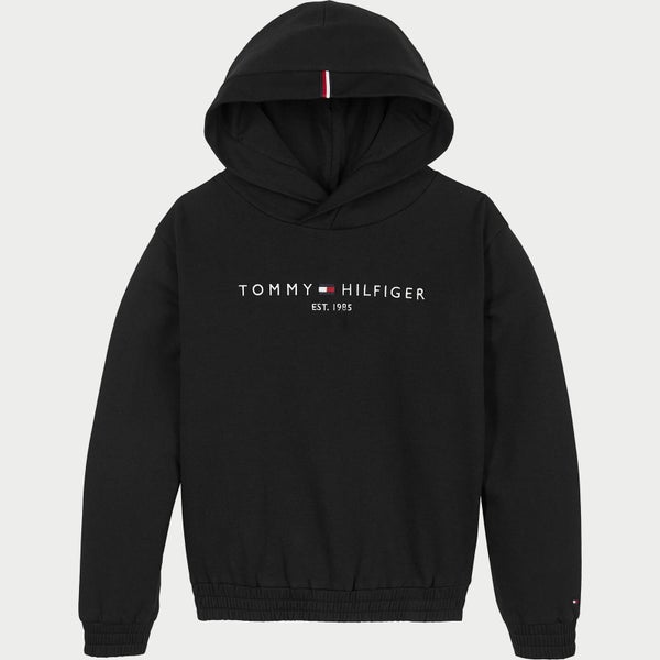 Tommy Hilfiger Girls' Essential Hooded Sweatshirt - Black