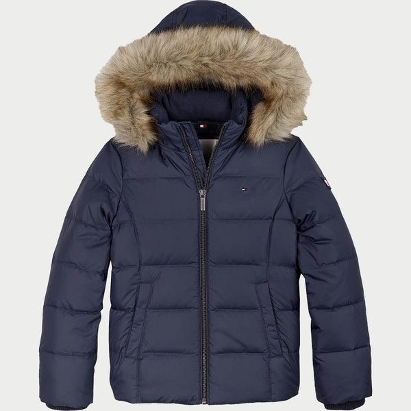 Tommy Hilfiger Girls' Essential Basic Down Jacket - Twilight Navy