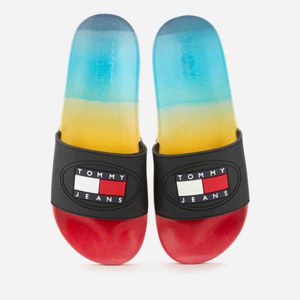 Tommy Jeans Men's Degrade Seasonal Flat Slide Sandals - Multi