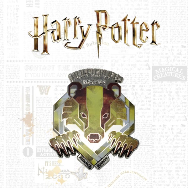 Harry Potter limitierte Auflage Hufflepuff Anstecker