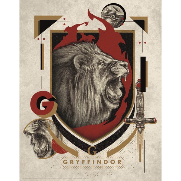 Harry Potter Art Print : Gryffindor Crest