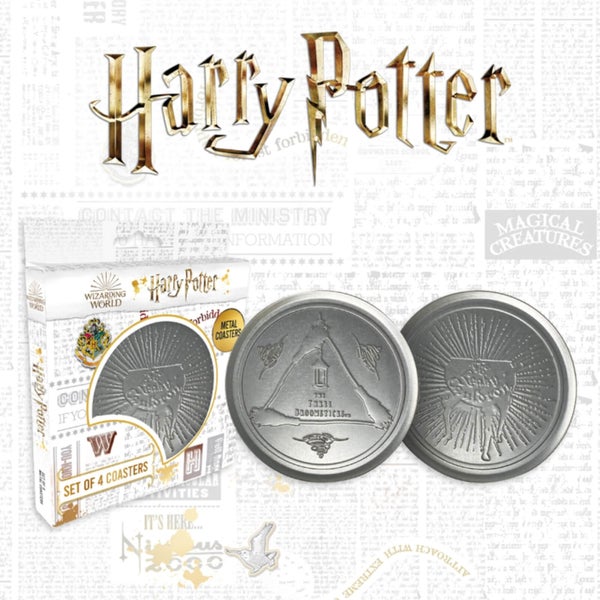 Harry Potter Metal Drinks Coasters