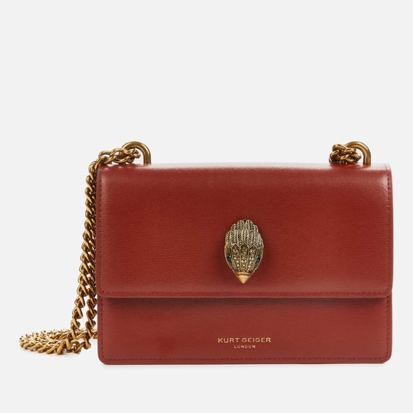 Kurt Geiger London Women's Shoreditch Small Cross Body Bag- Rust