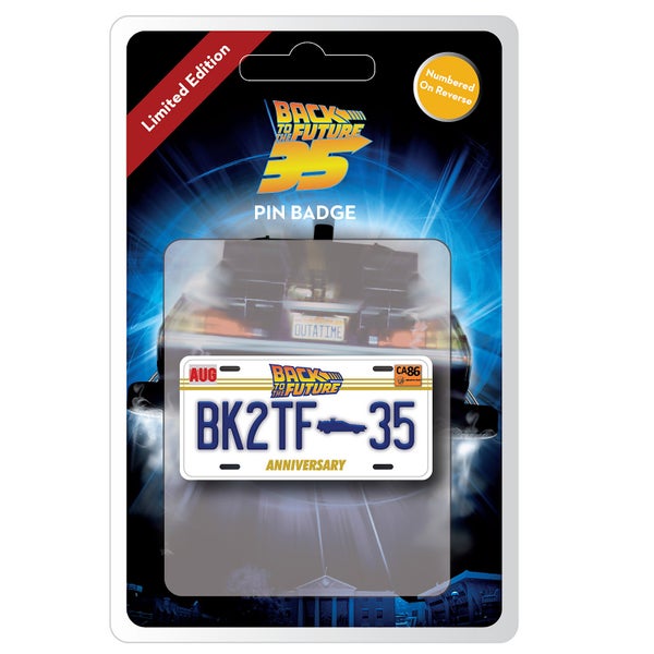 Back to the Future Limited Edition 35th Anniversary Pin Badge