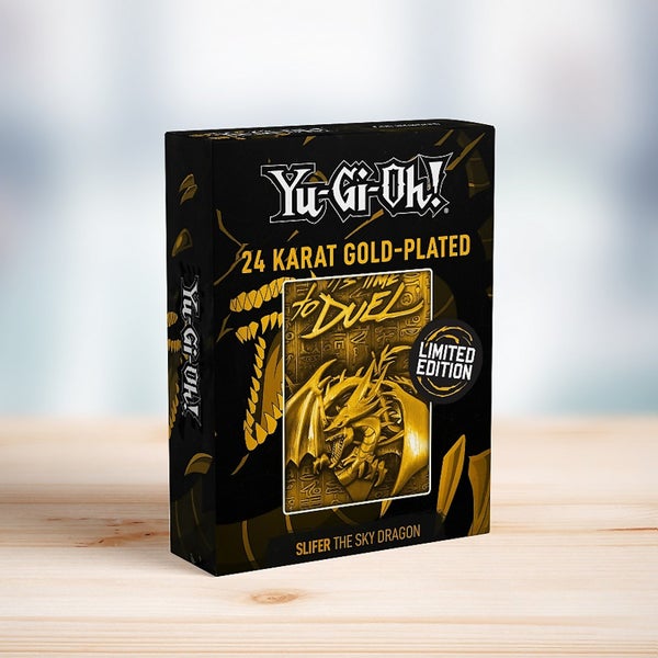 Yu-Gi-Oh ! Carte de Dieu en Édition Limitée - Slifer le dragon du ciel Édition plaquée or 24 carats