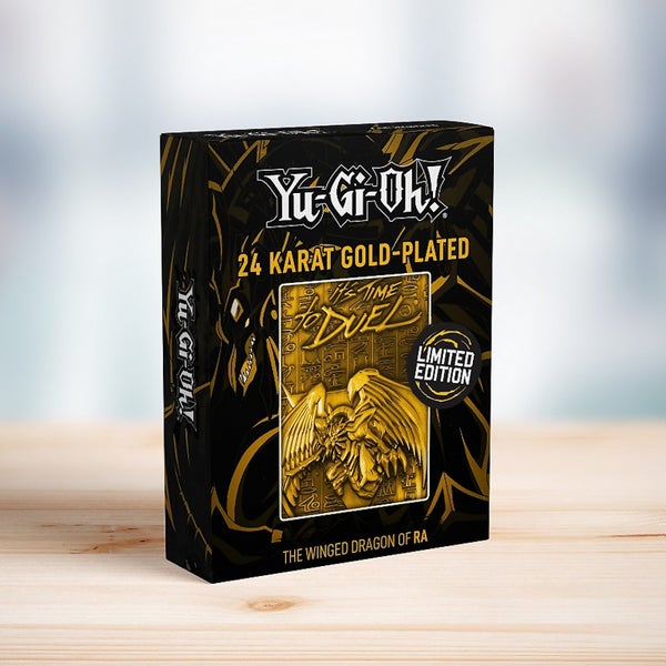 Yu-Gi-Oh ! Carte de Dieu en Édition Limitée - Dragon ailé de Râ Edition plaquée or 24 carats