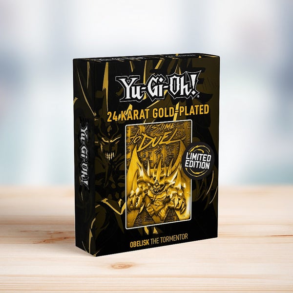 Yu-Gi-Oh ! Carte Dieu en édition limitée - Obélisque le Tourmenteur Edition plaquée or 24 carats