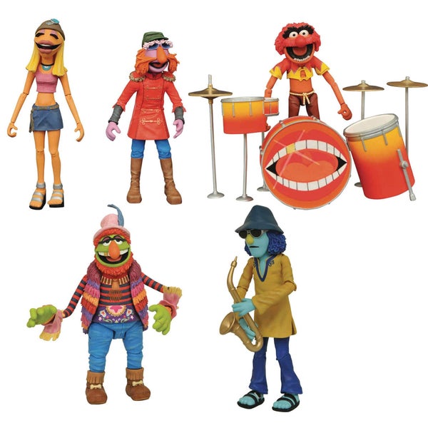 Diamond Select Figurine articulée Deluxe Muppets Band Members Coffret, Exclusivité SDCC