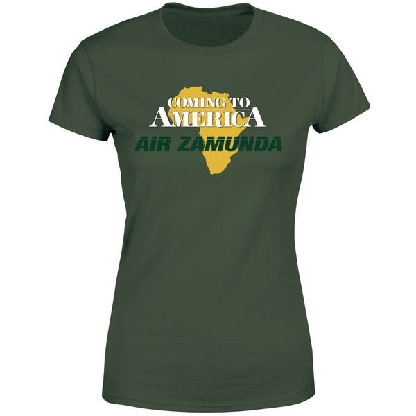 Coming to America Air Zamunda Damen T-Shirt - Dunkelgrün