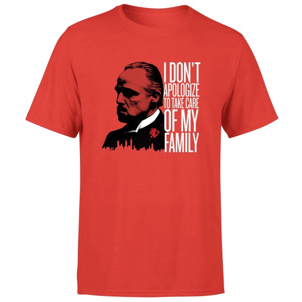 The Godfather I Dont Apologize Men's T-Shirt - Rood