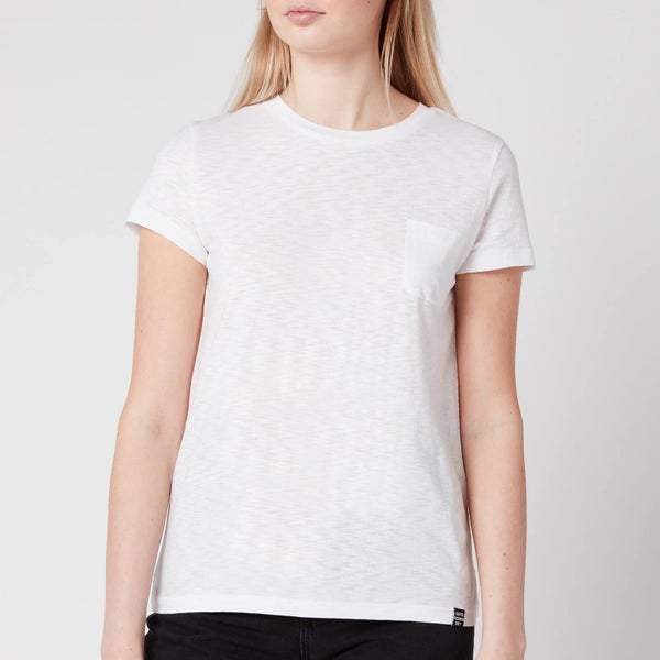 Superdry Women's Orange Label Crew Neck T-Shirt - White
