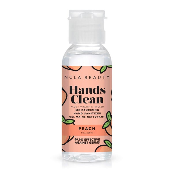 NCLA Beauty Hands Clear Sanitiser - Peach 13.3ml