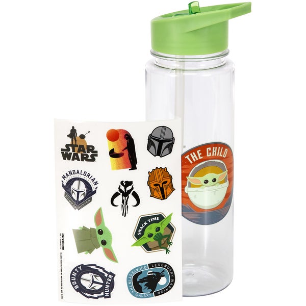 The Child Plastic Water Bottle with Stickers