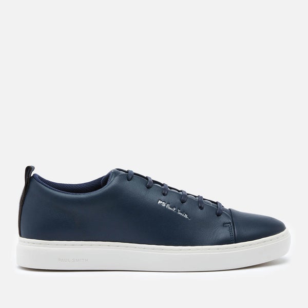 PS Paul Smith Men's Lee Leather Low Top Trainers - Dark Navy