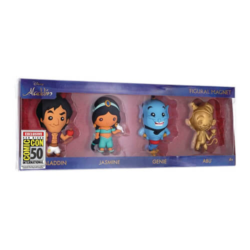 Disney Aladdin 3D Figural Magnet 4-Pack - SDCC 2019 Exclusive