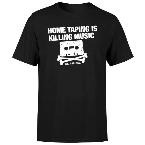 Home Taping Is Killing Music White Men's T-Shirt - Black