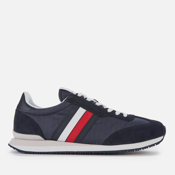 Tommy Hilfiger Men's Low Mix Running Style Trainers - Desert Sky