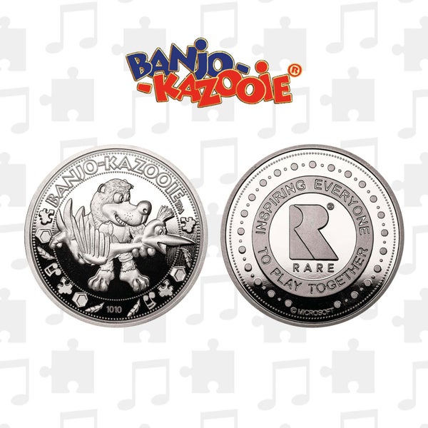 Banjo Kazooie Limited Edition Collectible Coin - Silver Edition