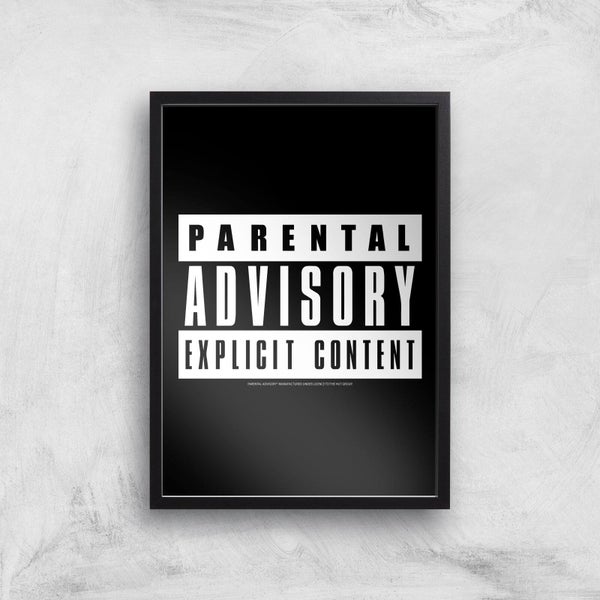 Parental Advisory Explicit Content Giclee Art Print