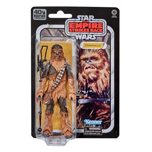 Hasbro Star Wars Série Noire 40e Anniversaire l'Empire Contre-Attaque Figurine articulée Chewbacca