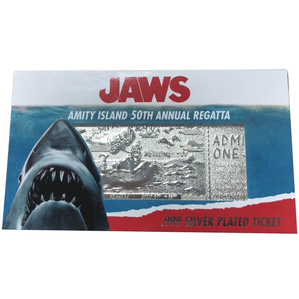 Jaws 24k Silver Plated Annual Regatta Entry Replica Ticket