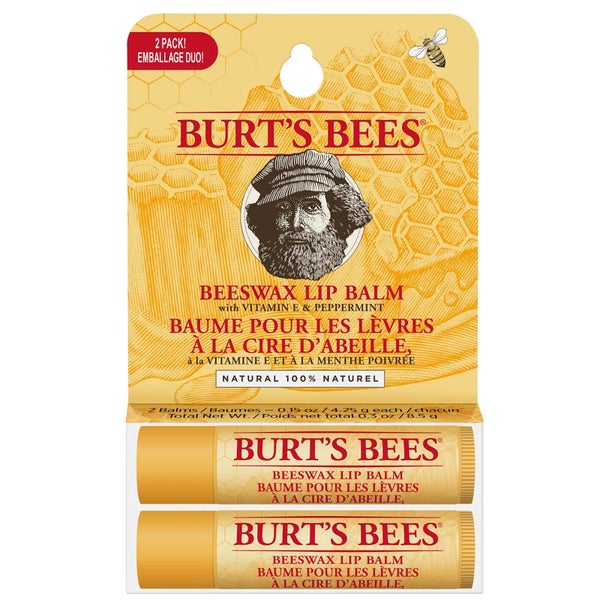 มอยส์เจอไรซิ่ง ลิป บาล์ม ดูโอ Burt's Bees 100% Natural Origin