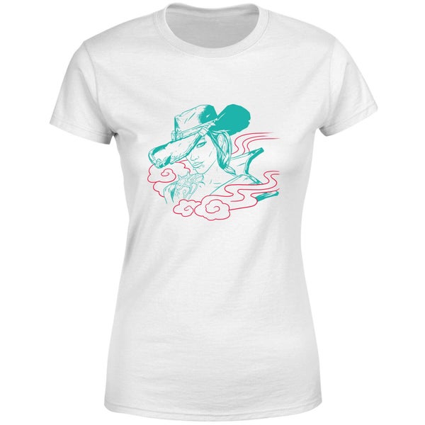 Borderlands 3 Rose Lineart Women's T-Shirt - White