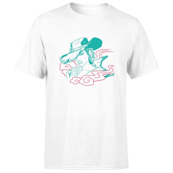 Borderlands 3 Rose Lineart Men's T-Shirt - White