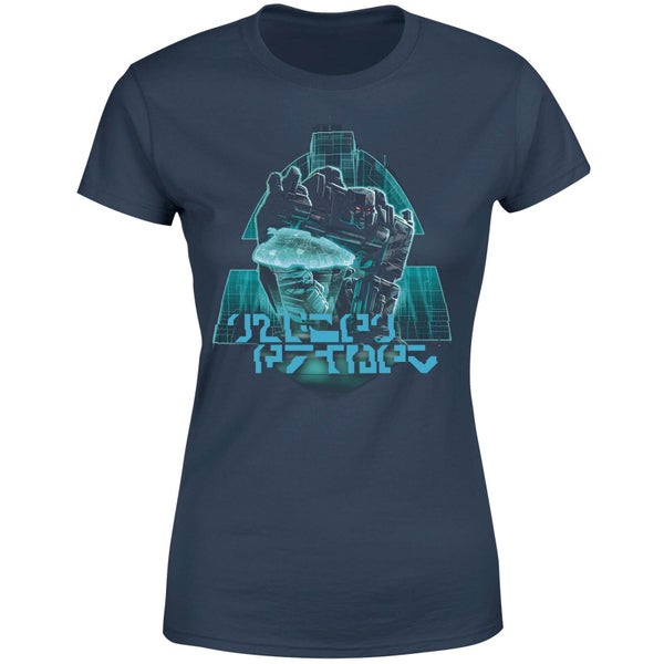 T-shirt Transformers Megatrons Rage - Bleu Marine - Femme