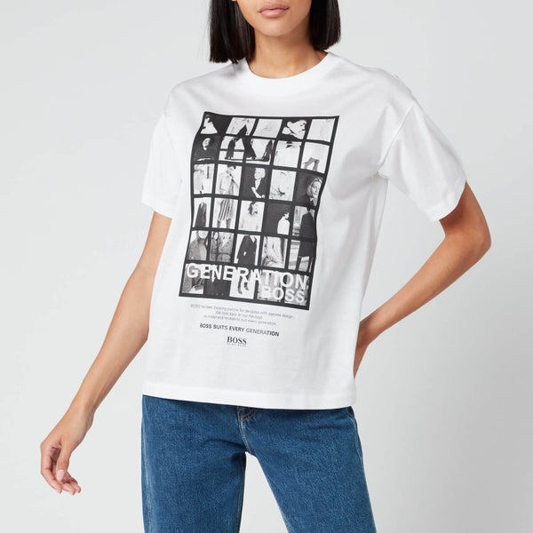 BOSS Women's Evica Print T-Shirt - Natural