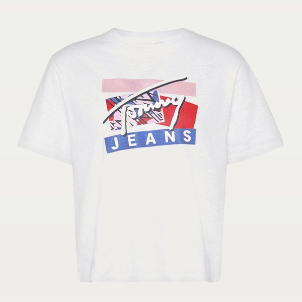 Tommy Jeans Women's TJW Signature Logo T-Shirt - White