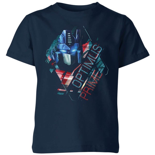 Transformers Optimus Prime Glitch Kids' T-Shirt - Navy
