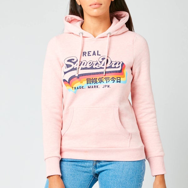 Superdry Women's Vl Ns Hoodie - Shell Pink Marl