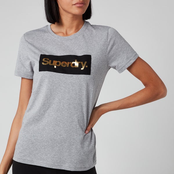 Superdry Women's Cl Patina T-Shirt - Peppered Grey Grit