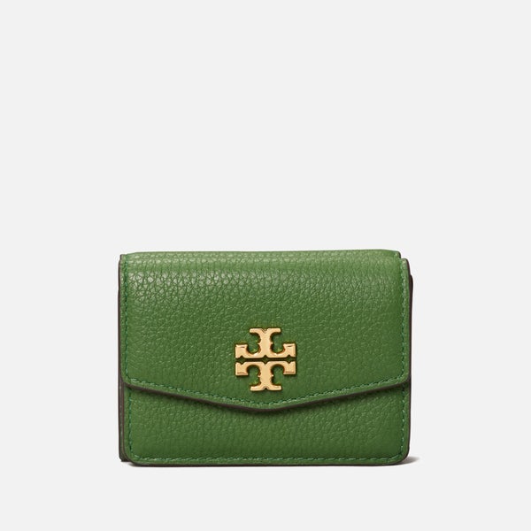 Tory Burch Women's Kira Mixed-Materials Tri-Fold Mini Wallet - Shrub