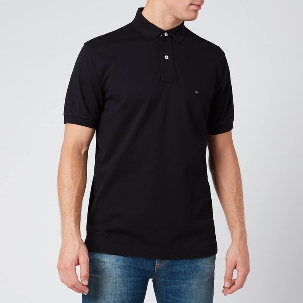 Tommy Hilfiger Men's Regular Fit Polo Shirt - Flag Black
