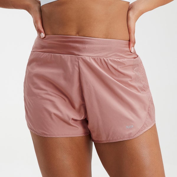 MP Women's Velocity Double Layered Shorts- Washed Pink - XXS