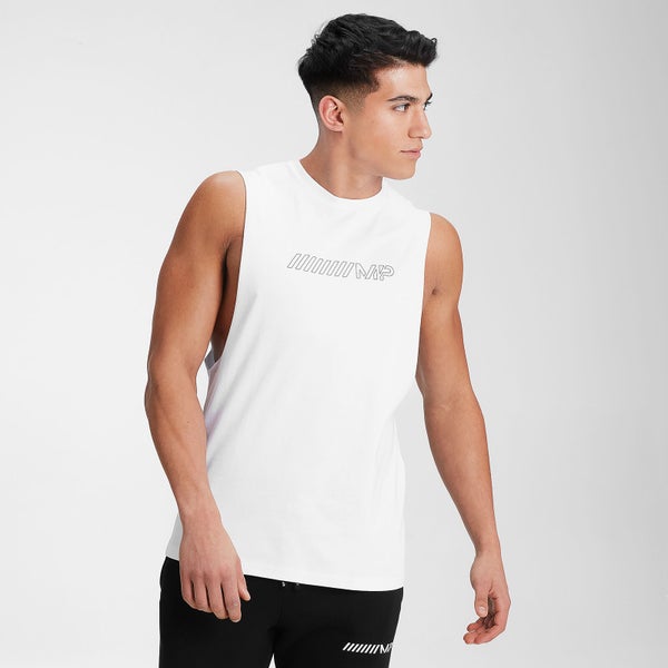 MP Men's Outline Graphic Tank - White - XXS