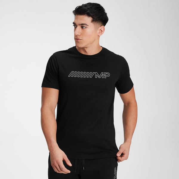 MP Men's Outline Graphic Short Sleeve T-Shirt - Black - XXS