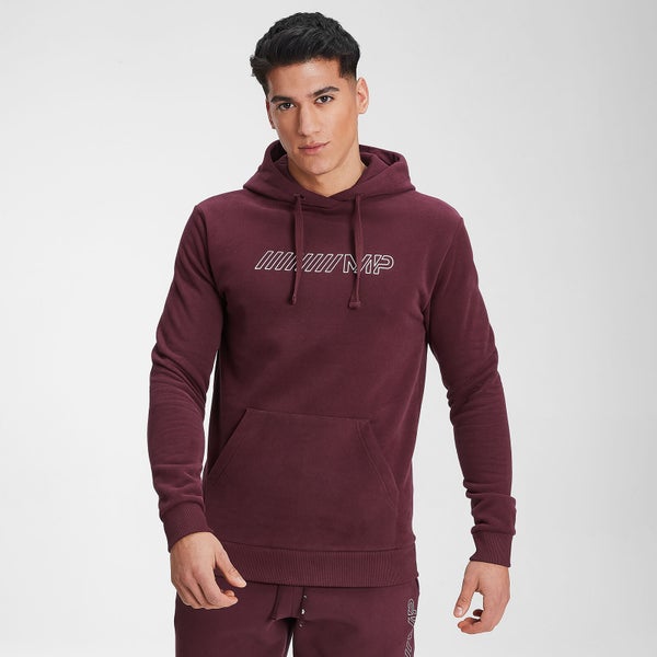 MP Men's Outline Graphic Hoodie - Washed Oxblood - XXXL