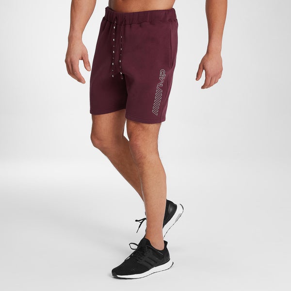 MP Men's Outline Graphic Shorts - Washed Oxblood - XXXL