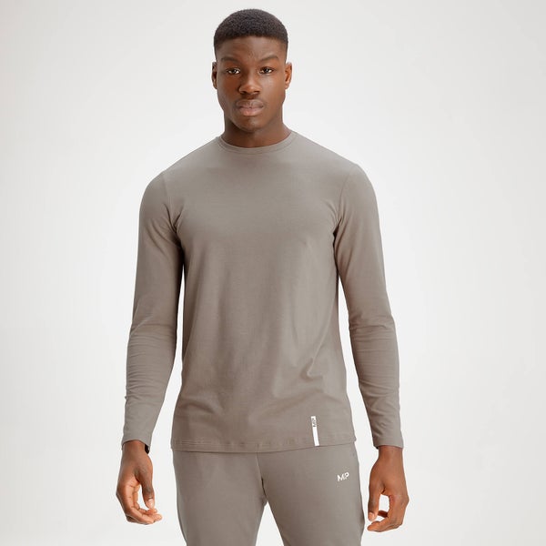 MP Men's Luxe Classic Long Sleeve Crew Top - Taupe - XXXL