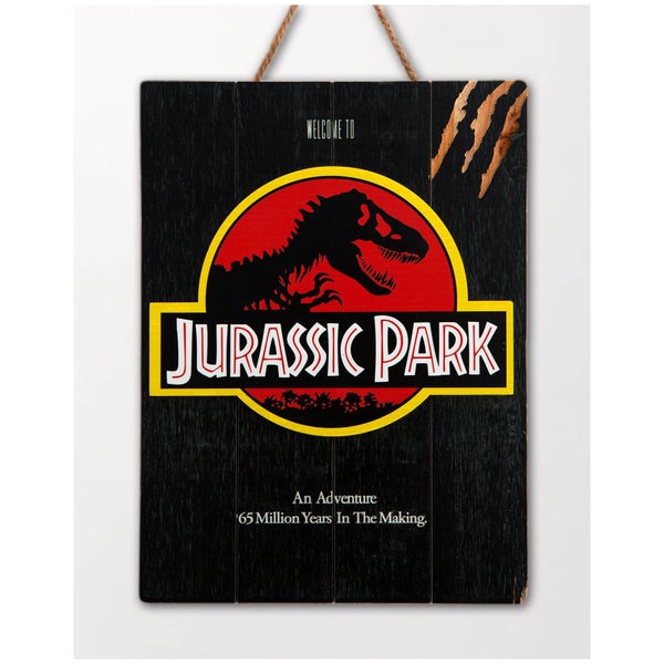Doctor Collector Jurassic Park Welkom in Jurassic Park WoodArts 3D Print