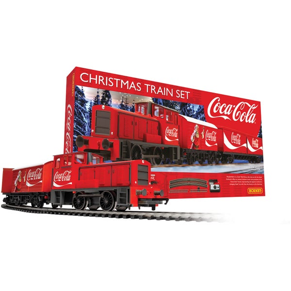 Coffret de train miniature de Noël Coca Cola