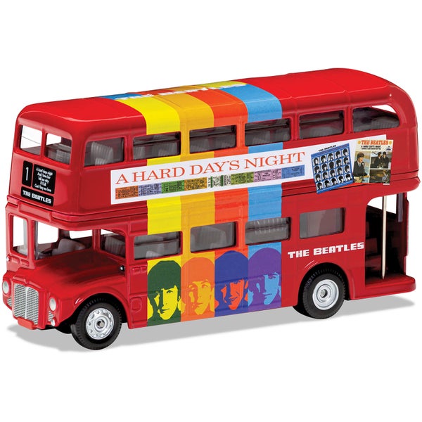 The Beatles Londen Bus A Hard Day's Night Modelset - Schaal 1:64