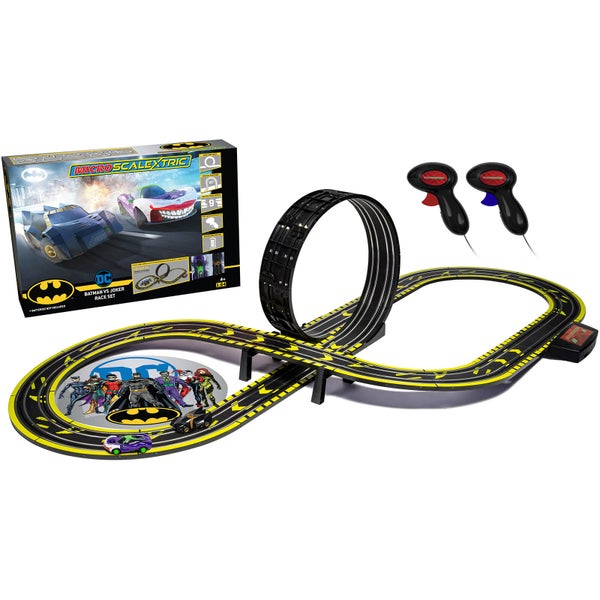 Micro Scalextric Batman vs Joker Batterij aangedreven Race Set