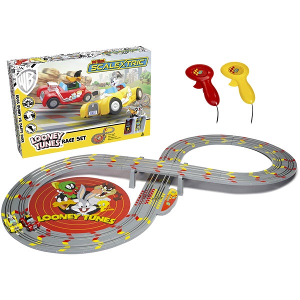 Micro Scalextric My First Looney Tunes with Bugs Bunny vs Daffy Duck Battery Powered Race Set