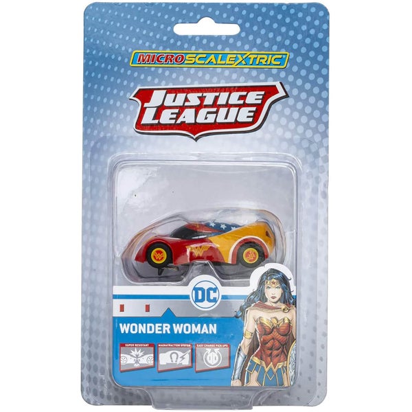 Micro Scalextric Justice League Wonder Woman Car - Scale 1:64